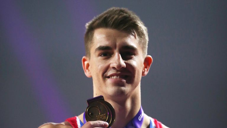 Max Whitlock followed his 2015 World Championship gold medal with a gold medal at the 2016 FIG Artistic World Cup in Glasgow