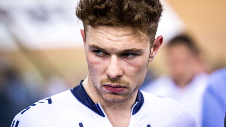 Owain Doull took defeat in the team pursuit at the World Championships badly (Picture: SWpixcom)