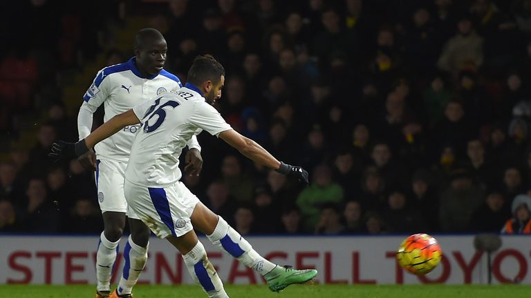 Riyad Mahrez hit the decisive winner in a 1-0 victory over Watford