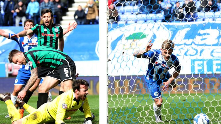 The DW Stadium was hosting football and rugby on the same day for the first time in its history