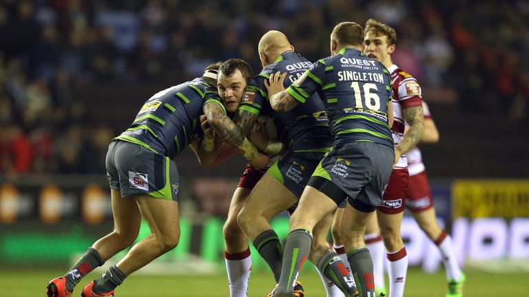 Leeds put in a heroic shift in defence to hold a dominant Wigan side to 6-0 until the 55th minute