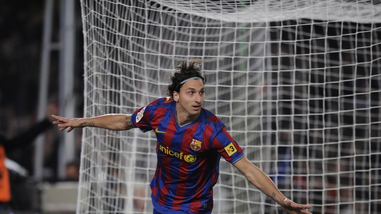 Barcelona are among Ibrahomovic's former clubs