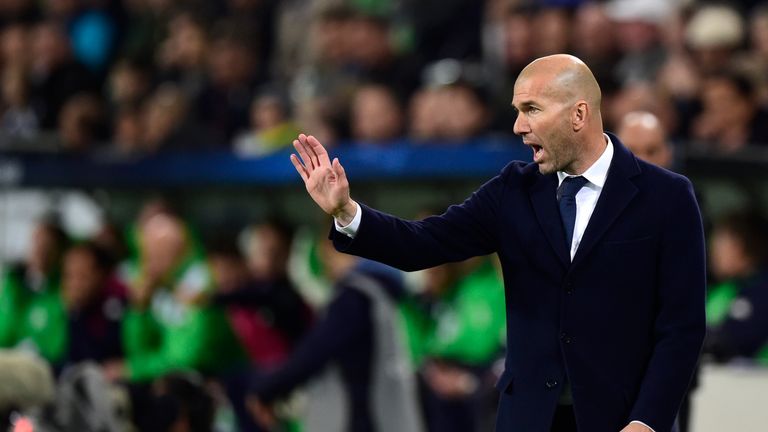 Zinedine Zidane urges Real Madrid to be 'patient' against Wolfsburg ...