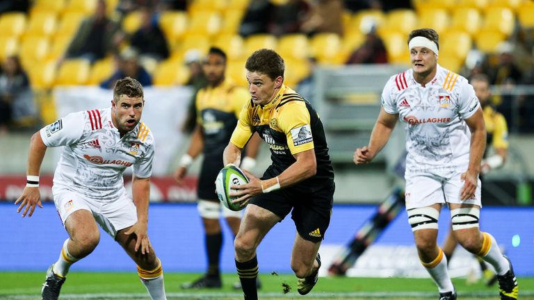 Beauden Barrett scored a try for the Hurricanes but had a nightmare kicking