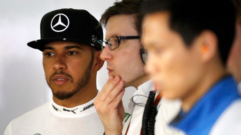 Lewis Hamilton at one point looked like securing a fourth-place finish at the Chinese GP