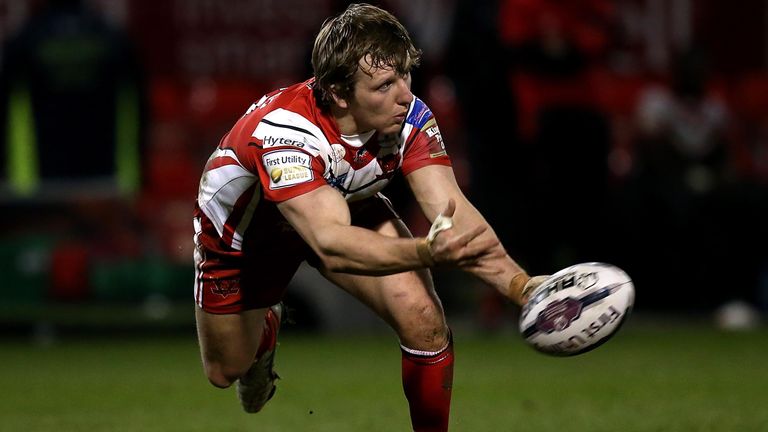 Logan Tomkins scored one of Salford's two tries
