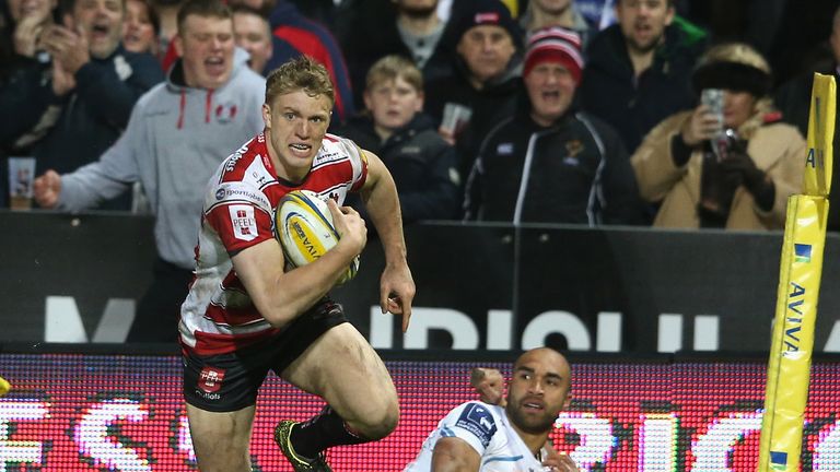 Ollie Thorley scores the only try of the game at Kingsholm to help Gloucester beat Exeter