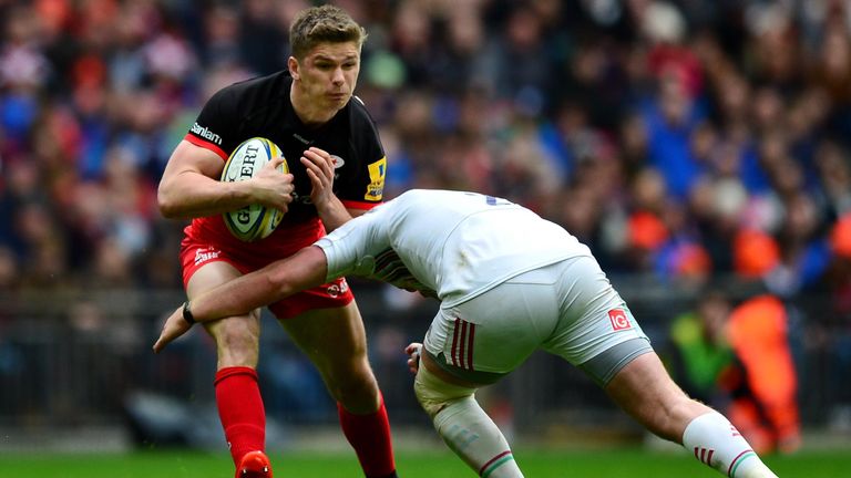 Owen Farrell moves Saracens forward at Wembley Stadium