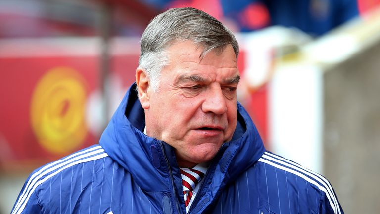 Sam Allardyce also named an unchanged Sunderland team