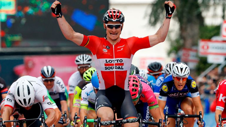 Andre Greipel handed Lotto Soudal their third successive stage win