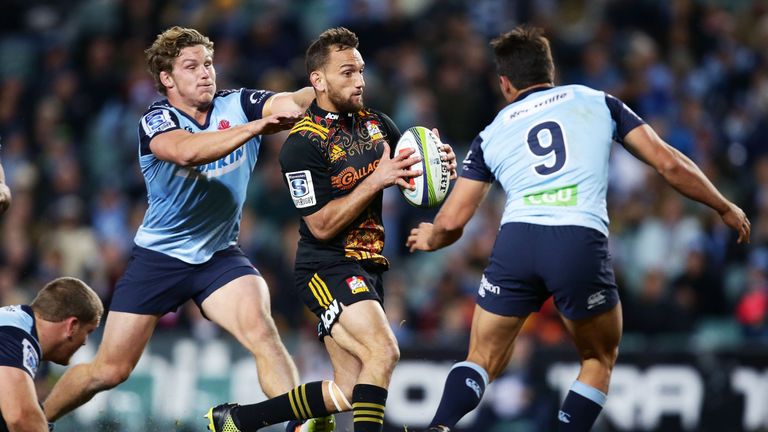 Aaron Cruden crossed for the Chiefs to level the score but it proved to be not enough for the visitors
