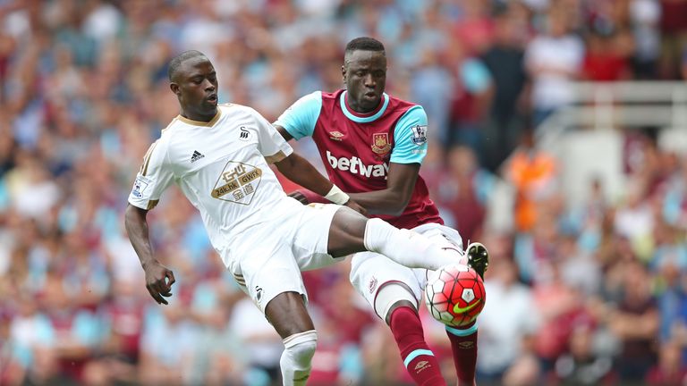 West Ham's Champions League hopes were ended by Swansea