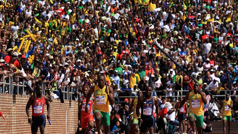 Usain Bolt storms to victory for Jamaica at the Penn Relays in Philadelphia