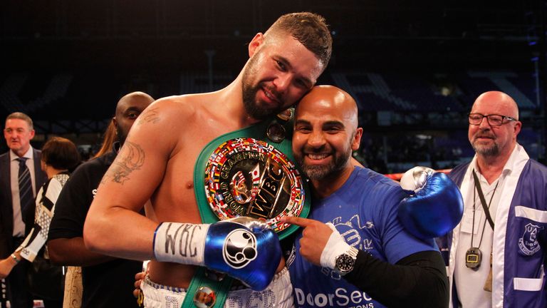 Tony Bellew won a cruiserweight world title at Everton's stadium