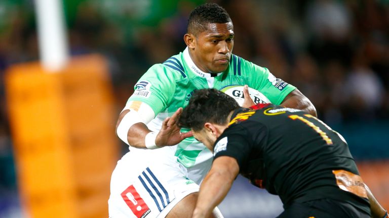 Waisake Naholo scored two tries on his return as the Highlanders beat the Chiefs 