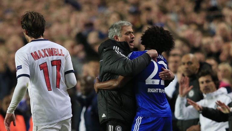 Jose Mourinho manejó a Willian durante su período en el Chelsea