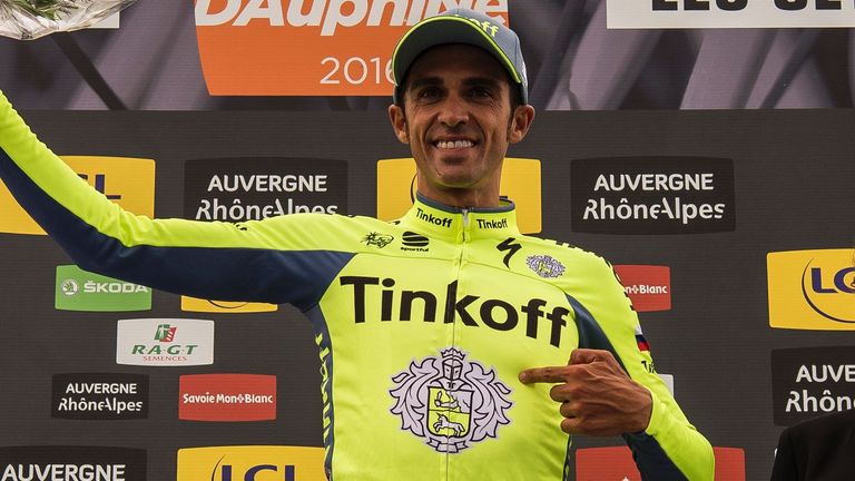 Contador has never won the Dauphine title