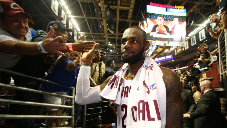 James is competing in his sixth straight NBA Finals