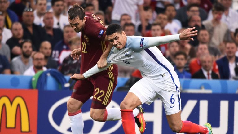 Chris Smalling (right) partnered Gary Cahill in all four of England's Euro 2016 matches