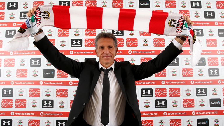 Claude Puel is presented as Southampton's new manager (picture courtesy of Southampton Football Club)