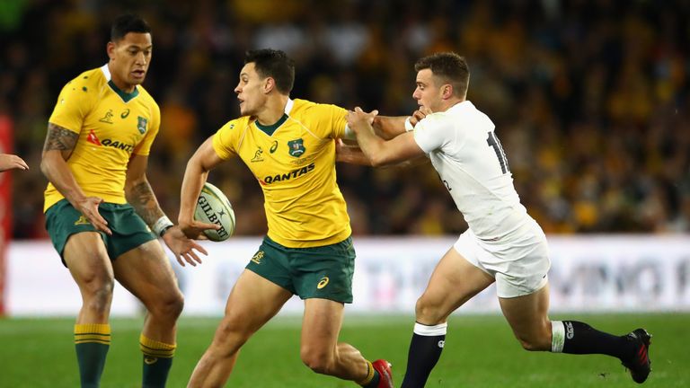 Matt Toomua played against England during their summer tour to Australia