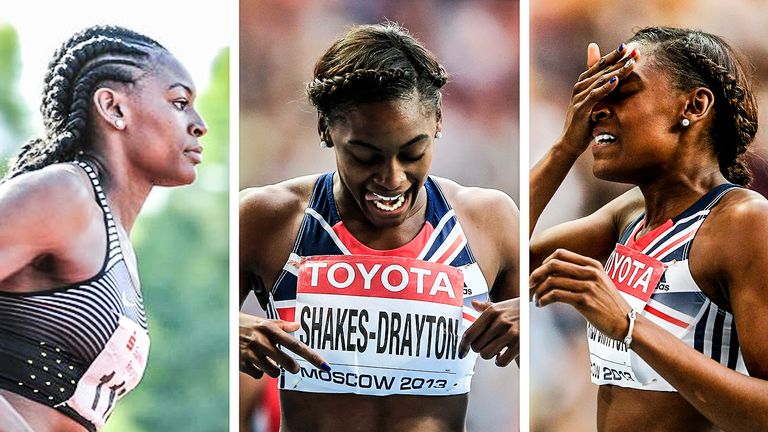 Perri-Shakes Drayton has returned after three years in the athletics wilderness