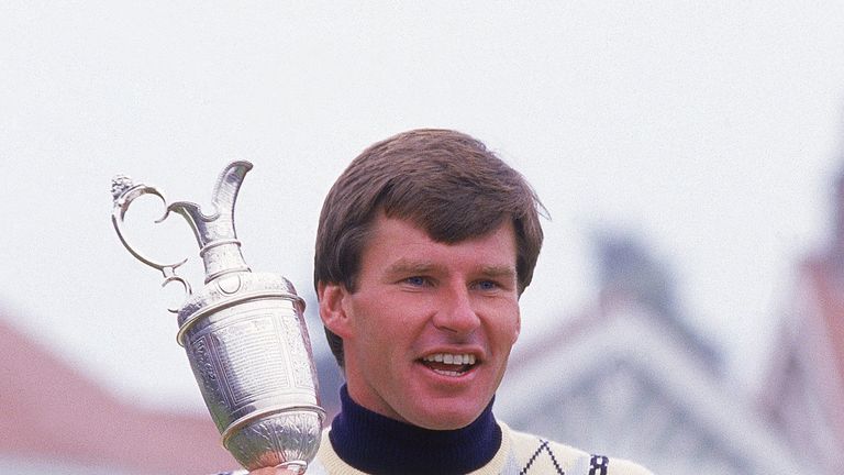 Sir Nick Faldo won his first Open title in 1987