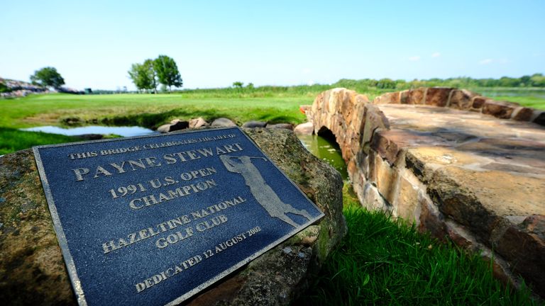 A bridge has been named after Stewart at Hazeltine following his 1991 victory