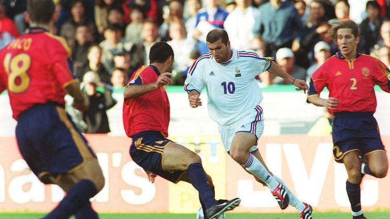 Zinedine Zidane helped France win Euro 2000