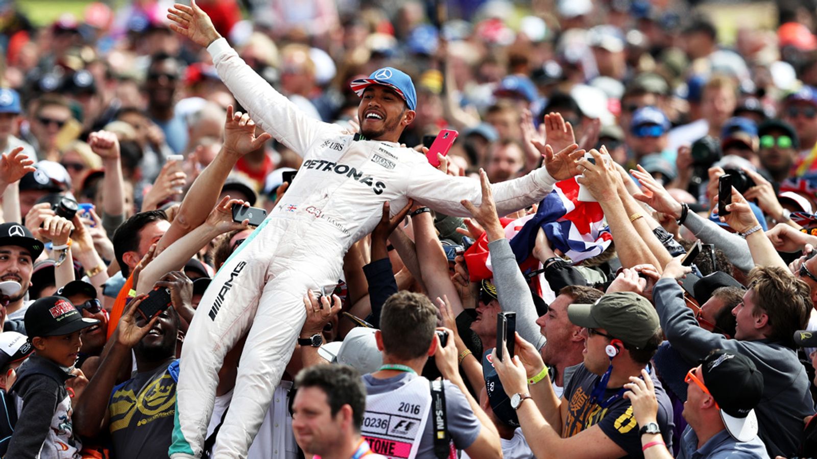 Lewis Hamilton Crowdsurfs After British Grand Prix Win! | F1 News