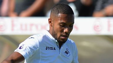 Image of Winger Kenji Gorre in action for Swansea City
