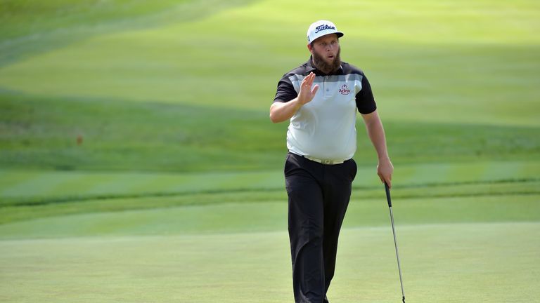 Andrew Johnston was happier with his putting after the second round