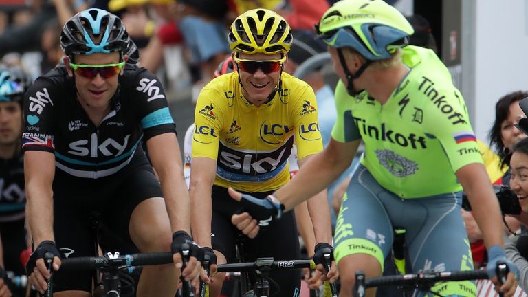 Froome enjoyed a relaxed day in the peloton on stage 10