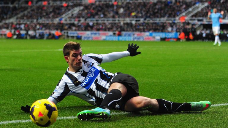 Santon made 94 appearances during three-and-a-half years at Newcastle