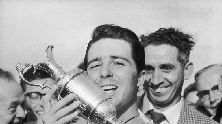 Gary Player won the first of his three Open titles at Muirfield in 1959