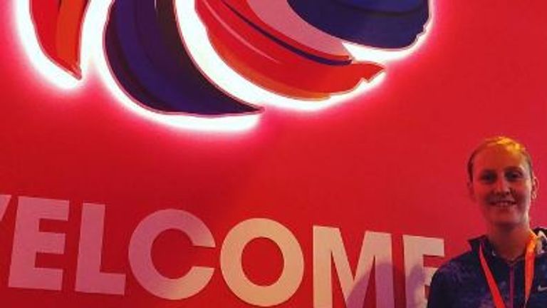 Holly enjoyed her Team GB kitting session earlier in July