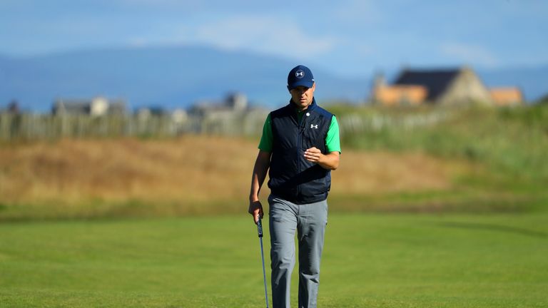 Spieth admitted he struggled with the pace of the greens