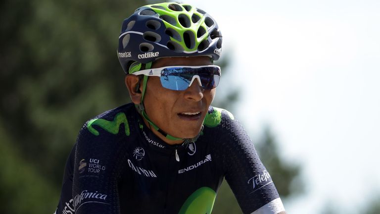 Nairo Quintana is 2min 59sec adrift of Tour de France leader Chris Froome