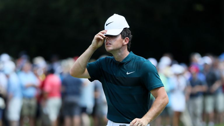 Rory McIlroy needed 35 putts and failed to make a birdie in Thursday's 74