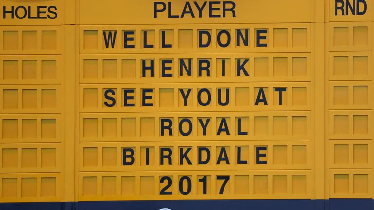 Stenson set and equalled a number of records at Royal Troon