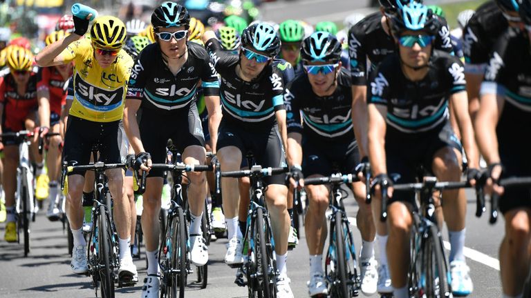 Froome's Team Sky team-mates rode superbly