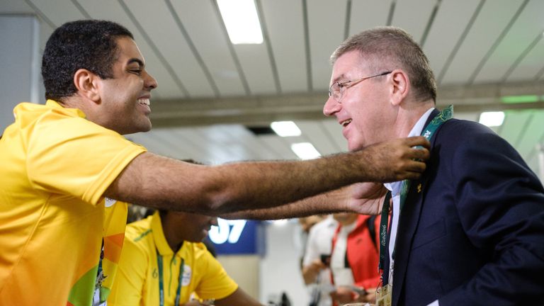 President of the IOC Thomas Bach arrived in Rio last Wednesday