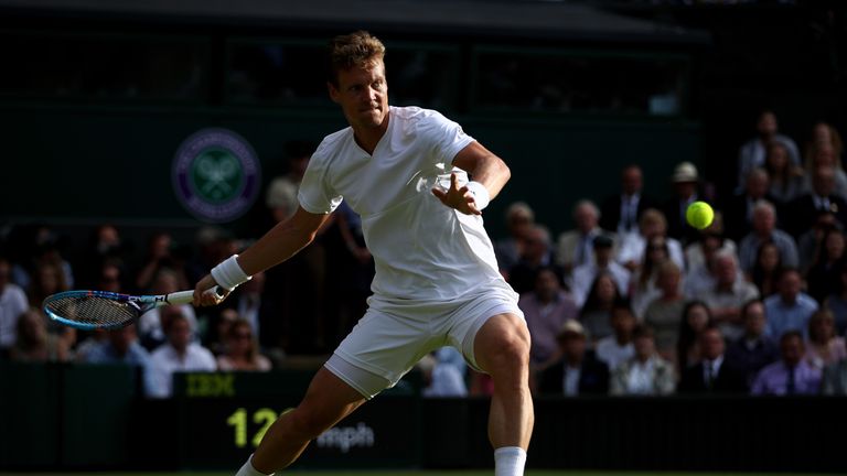 Tomas Berdych was beaten by Andy Murray in the Wimbledon semi-finals