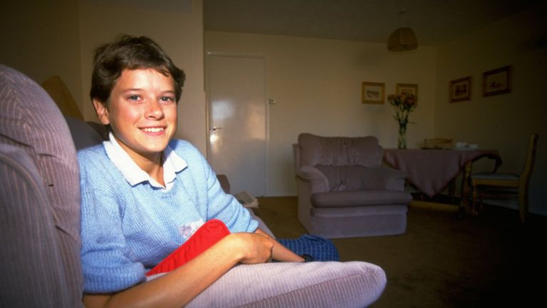 Budd pictured at home in the UK in 1985, the year she broke the world 5000m record as a teenager