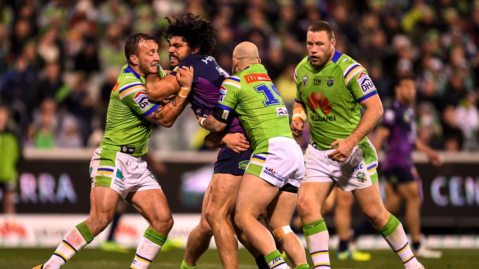 Canberra Raiders beat Melbourne Storm to go third in NRL standings