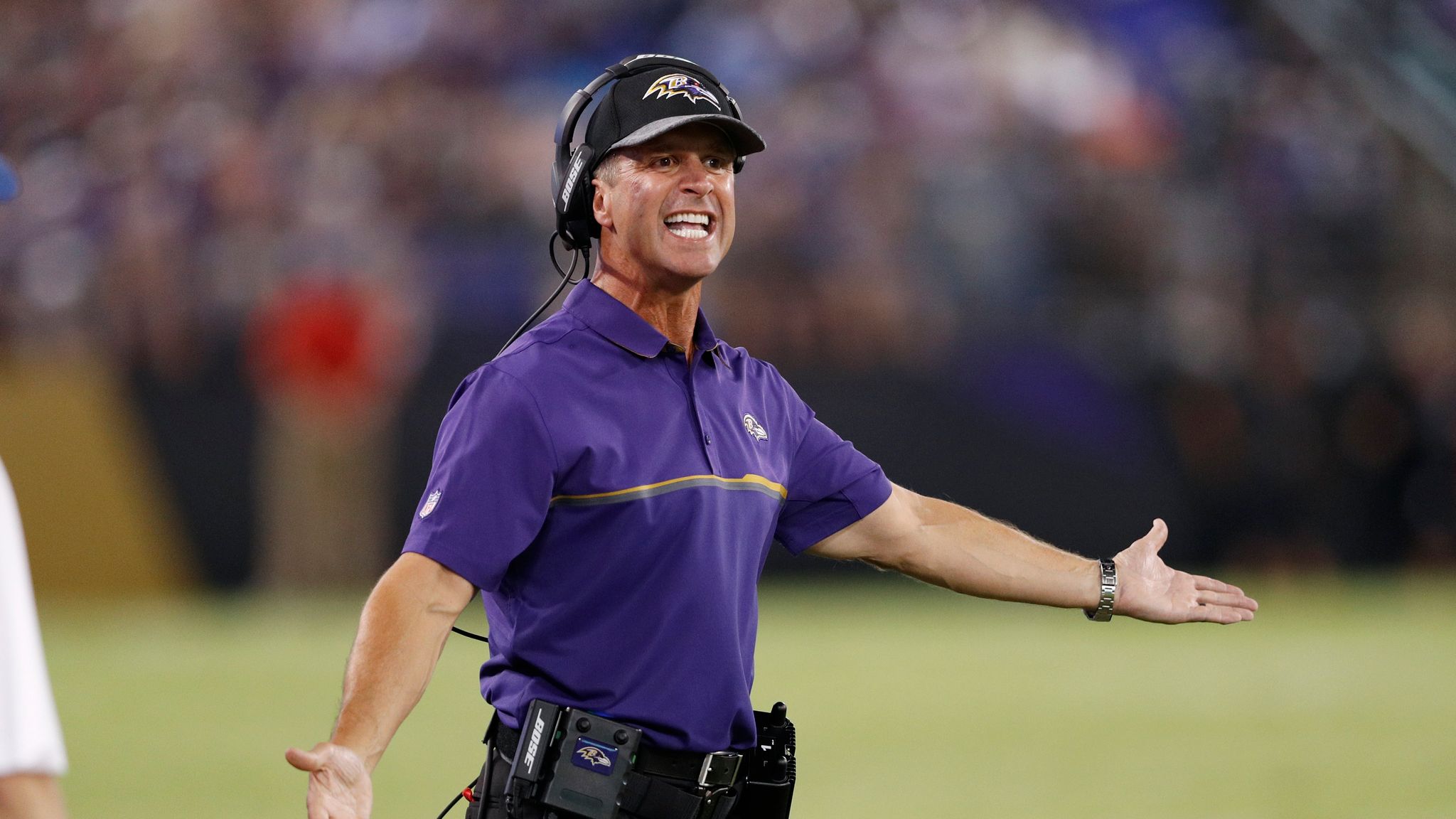 John Harbaugh Discusses End of Preseason Winning Streak