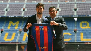 Andre Gomes has joined champions Barcelona from Valencia