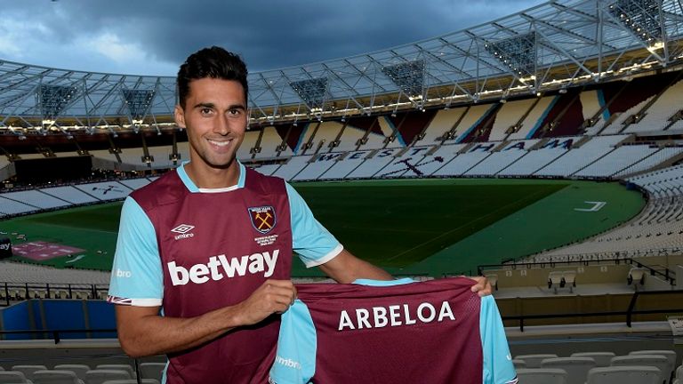 Arbeloa has joined West Ham on a one-year deal (Picture courtesy of West Ham website)