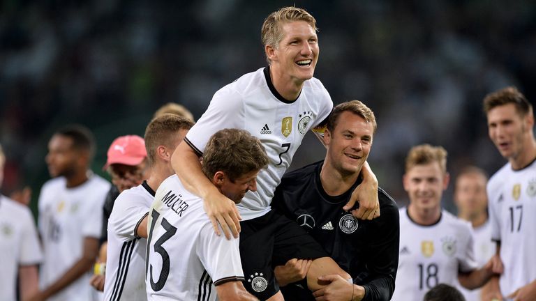 Bastian Schweinsteiger bowed out for Germany