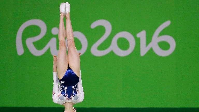 Britain's Bryony Page also took silver in the trampoline